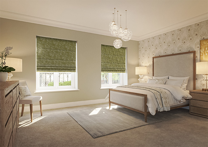 Caen Chenille, Golden Brown - Twist&Fit Roman Blind - Image 6